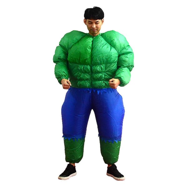 Vuxen Grön Fatty Hulk Uppblåsbar Dräkt Anime Kostym Maskot Halloween Party Cosplay Kostymer För Man Kvinna Pojkar Flickor
