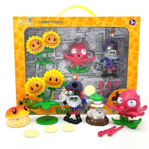 Stora Äkta Plants vs. Zombie Leksaker 2 Komplett Uppsättning Pojkar Mjuka Silikon Anime Figur Barn Dockor Jul Födelsedagspresenter B No box