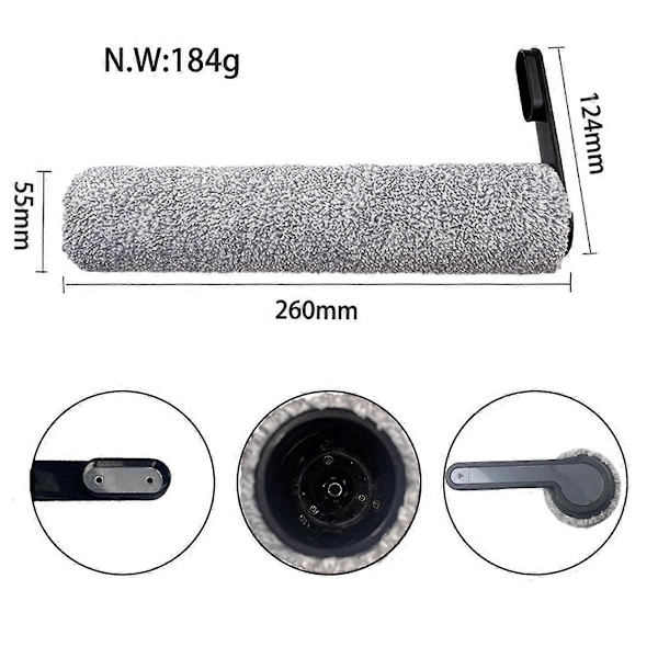 Til Floor ONE S6/S6PRO Trådløs Våd Tør Gulvvasker Støvsuger Udskiftning HEPA Filtre og Børsterulle Sæt