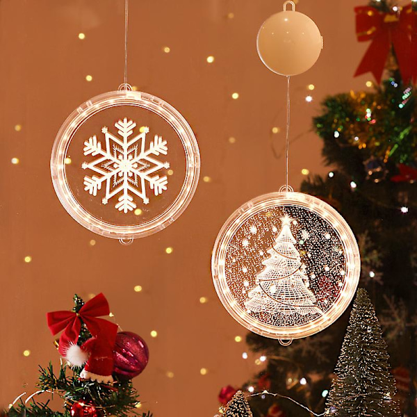 Juledekorasjonslys med LED, Julelys til rom, Vindushagedekorasjon Modelllys 22cm (elg)