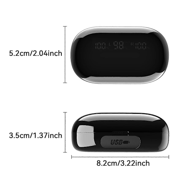 S20 Kosketusohjattavat langattomat Bluetooth-kuulokkeet melunvaimennuksella