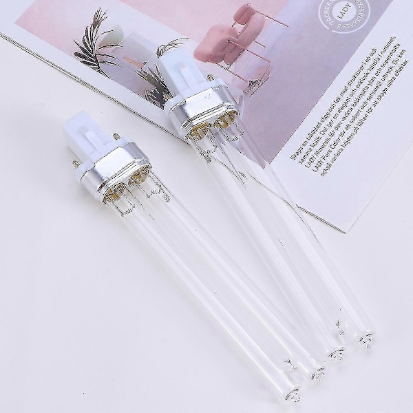 2 stk. 11W Ultraviolet UV Desinfektionslyslamper UV Steriliseringslyspærer til Sterilisator Akvarium (G23 Lampefod) - Yvan