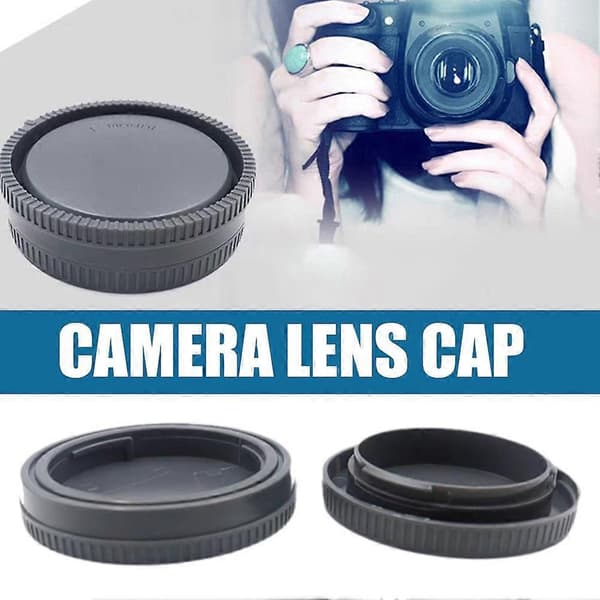 3 Bakre Objektivdeksler + 1x Front Kamerahusdeksel Beskyttelse For Sony NEX E-mount Kamera
