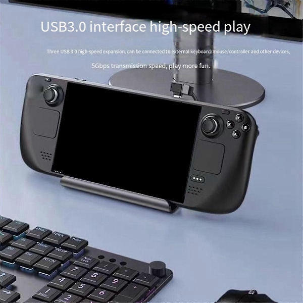 Sopii Steamdeck Base Type-C -telakointiasemalle USB3.0 Monitoiminen telakointiasema 4K60HZ E