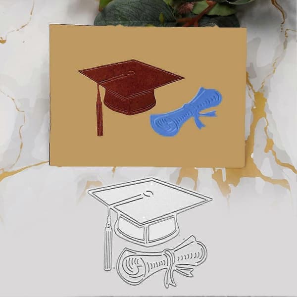 Studenterhue Certifikat Metal Skærestencils Til Gør-det-selv