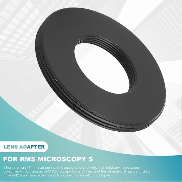 (20mm) Linseadapter Passer for Mikroskopiselskapslinse til M42-feste Innvendig Gjenge