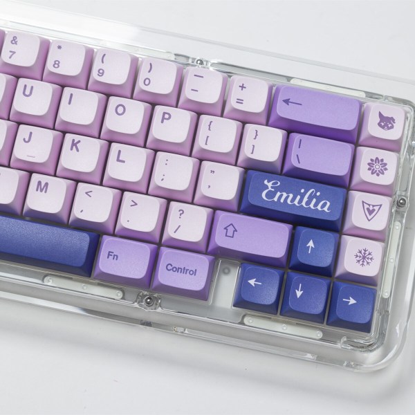 XDA Keycaps 145 Tangenter GMK Frost Witch Tema Keycaps Dye Sublimation PBT Keycaps The Ice Lady Pack by Boxed
