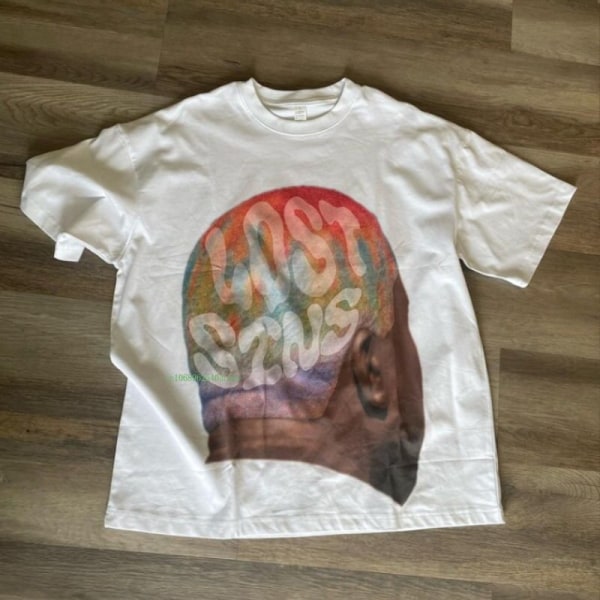 Kortærmet T-shirt til mænd og kvinder sommer ren bomuld retro rund hals halv top Black XL