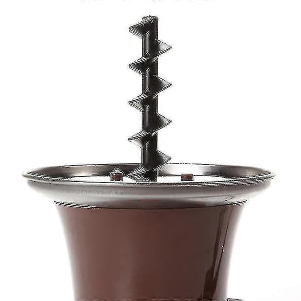 Mini 3-lags chokoladefontæne, nem at samle, perfekt til nacho-ost, BBQ-farver