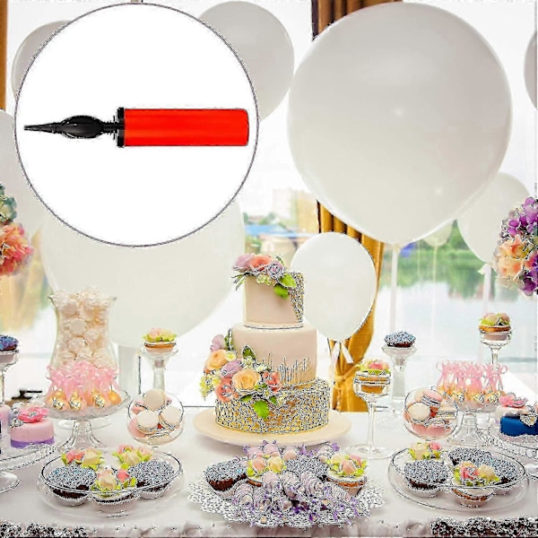 5-pack Ballongpumpar Ballonguppblåsare Kraftfull Handluftpump För Ballongbåge