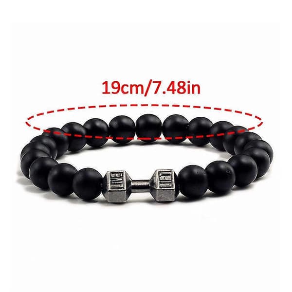 Mænds Energi Terapi Sten Beskyttelse Helende Elastisk Armbånd gold2