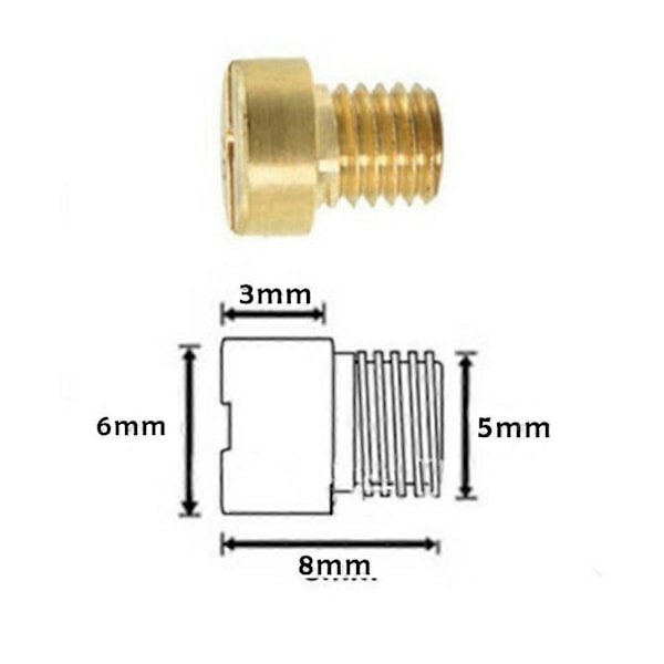 25 stk. Hoveddyse 55-115 M5 5mm Til Dellorto Karburator Vergaser SHA 13 14 15 SHBC 19 SHB 16 19 20 Til Karburatorer Med M5 Dyser