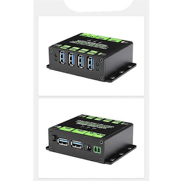 Teollinen 4-porttinen USB3.2 Hub 2 sisään - 4 ulos, kaksois-isäntä jaettu satunnainen vaihto, moninkertainen suojapiiri