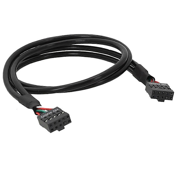 USB 9-Pin Hona till Hona Adapterkabel USB2.0 9-Pin Anslutningssladd Isolerad Sladd Dator Moderkort
