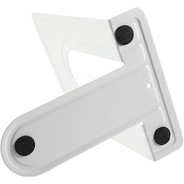 Bogstøtter, hvide metal skridsikre bogstøtter til hylder, kraftige bogender, 15 x 12,5 x 15 cm, 6 stk. (3 par)
