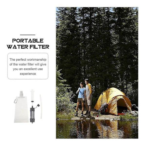 1 stk. Mini vannsil for camping, utendørs vannrenser, bærbar vannrenser - FCY