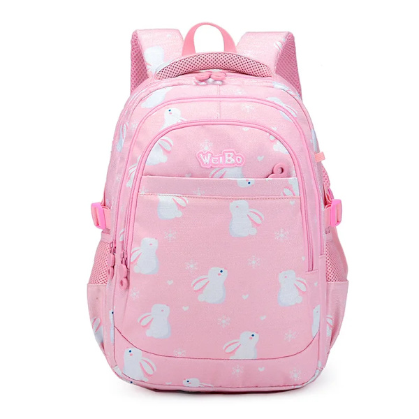 Söta skolryggsäckar för barn Kawaii Barn Flickor Skolväskor Lättviktiga Grundskoleelever Skolväskor Handväskor och Pennfodral Set Pink