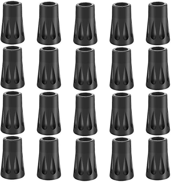 20 stk. Gummibuffer Sett Vandrestaver Gummi, buffer Nordic Walking Pads