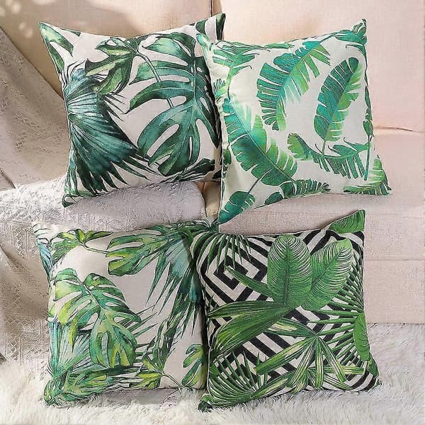 Pearl Rare 4-pack Kuddfodral Prydnadskudde Sittdyna Soffkudde För Soffa Lz-1