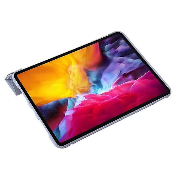 Kompatibel med iPad Pro 13 (2024) Deksel Origami Stativ Auto Sleep / Wake PU Lær+Silikon Nettbrettdeksel Purple