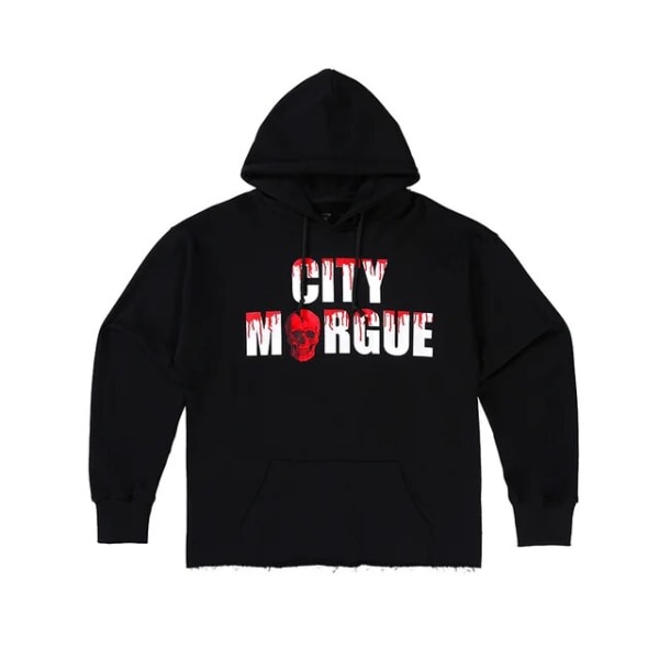 2023 Europæisk og amerikansk trendy mærke VLONE trendy hundekampe stort V print oversize hip-hop trendy hættetrøje Black M