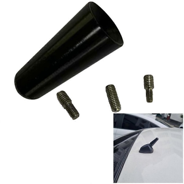 10 stk. Antenne i aluminiumslegering 3 cm Takantenne Kort stangantenne Bilantenne Kort adapter Rad