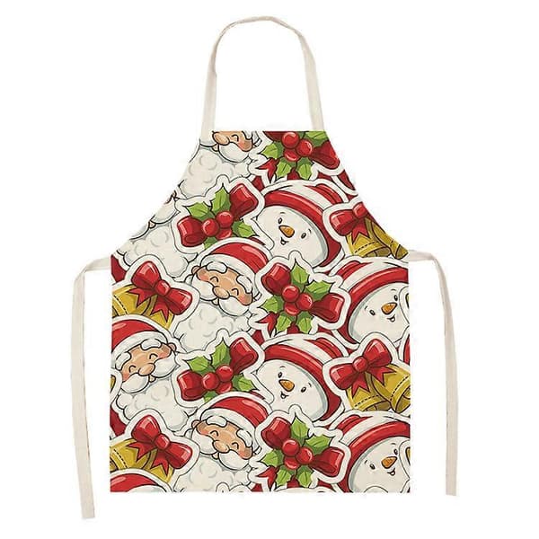 Morsom Juleforkle Baking 2 Pakker 68x55cm for Kvinner Menn Justerbart Kjøkken Kokk Matlagingsforkle Søtt Juleforkle Gave til Bakere