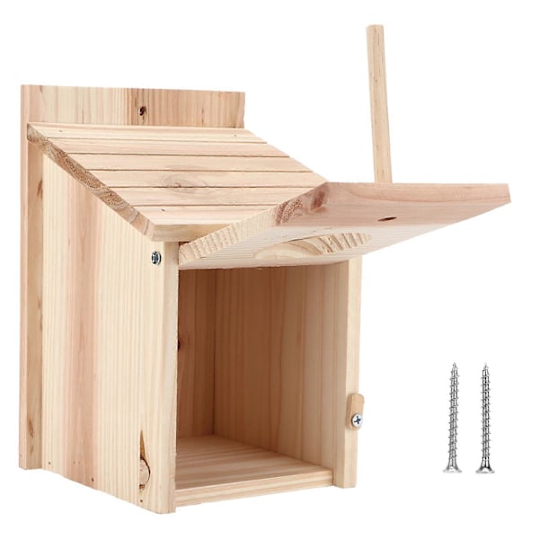 Träfågelholk DIY, Säker och Naturlig Utomhusruvlåda