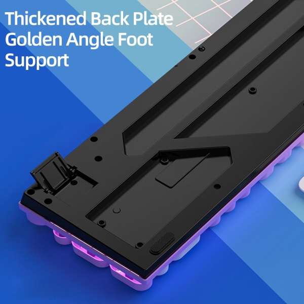 Retro Punk pyöreät näppäinhatut pelinäppäimistö langallinen RGB-taustavalaistu näppäimistö USB-taustavalaistu 104 näppäimen näppäimistö white purple