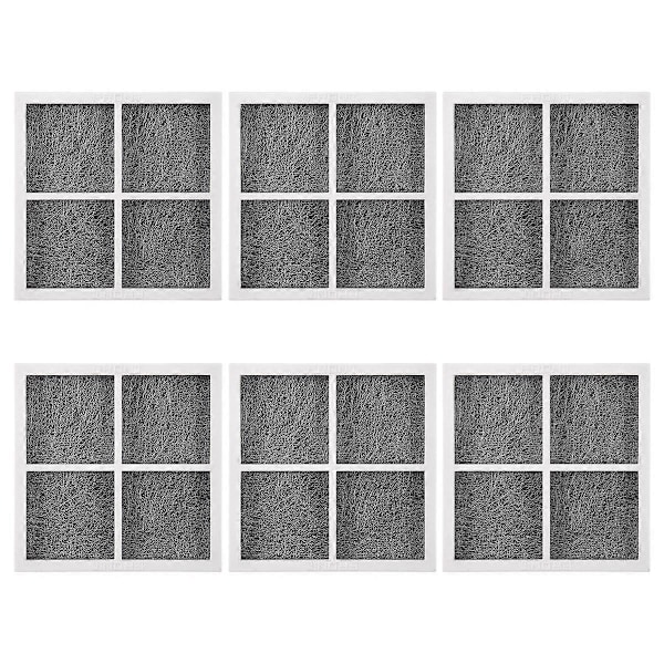 6 st Ersättningsluftfilter för LG LT120F Elite 469918 Kylskåp Adq73214402, Adq73214404