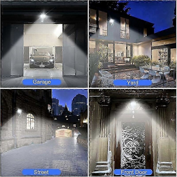 Ulkokäyttöön tarkoitettu LED-valonheitin liiketunnistimella 20W, 24 LED-valonheitin IP65 vedenpitävä ulkovalaistus 6500K 220v kohdevalo puutarhaan, patiolle, autotalliin, ulkotiloihin L