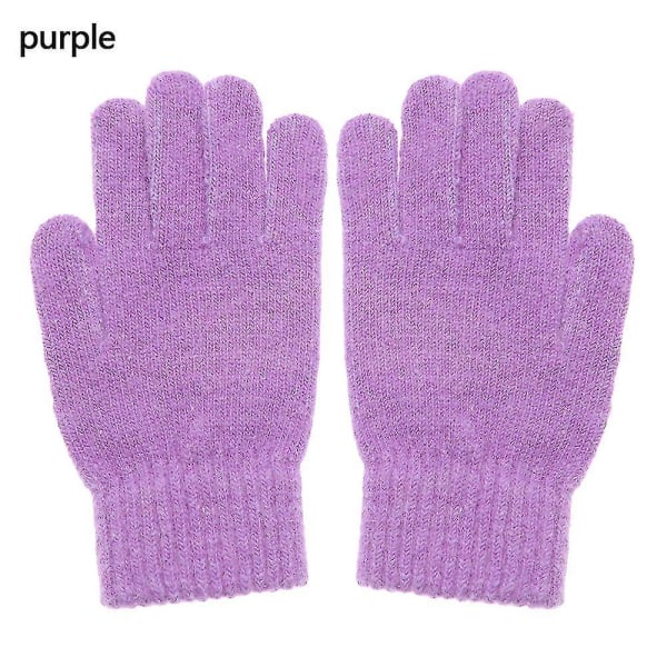1 par Vinter Elastiska Ull Cashmere Cykelkörhandskar Fullfingerhandskar S-l S