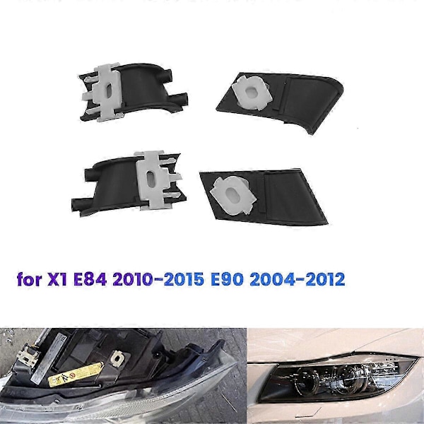 1 par Reparasjonssett for frontlyktbrakett for bil til X1 E84 2010-2015 E90 2004-2012 Lyktehus Holder