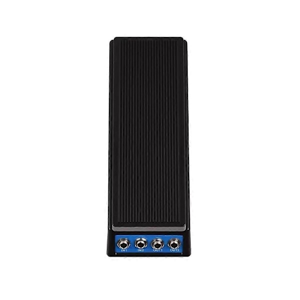Professionel Guitar Volume Pedal Volume/Klassisk Wah Lyd Mono/Dual Kanal 6.35mm Input/Output Guitar