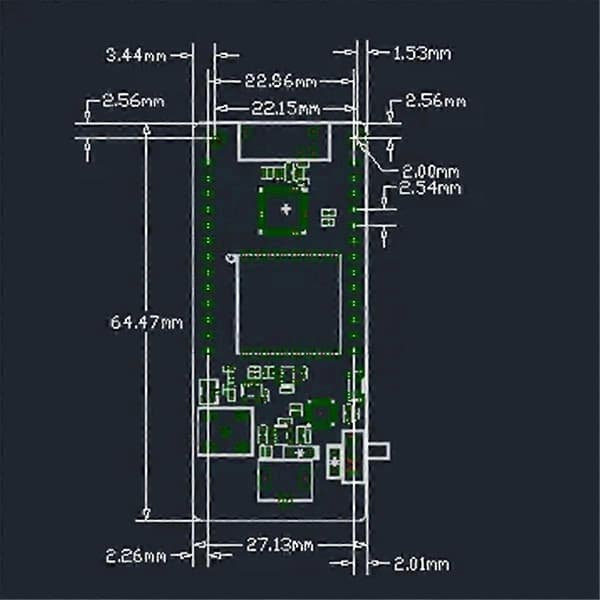 LoRa32 V2.1-1.6 Version 433Mhz ESP-32 SMA CH9102F LoRa OLED 0.96 Tum SD-kort Bluetooth WIFI-modul