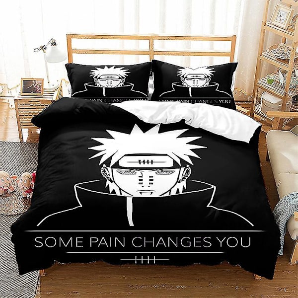 Naruto-serie Tredelad Påslakan Tvådelad Set W C 260*220three-piecesuit