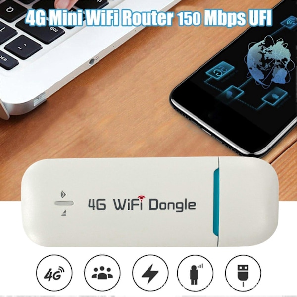 4G WiFi Router USB Dongle 150Mbps Modem Stick Mobil Trådløs Wifi Internet Treasure Bærbar Hotspot