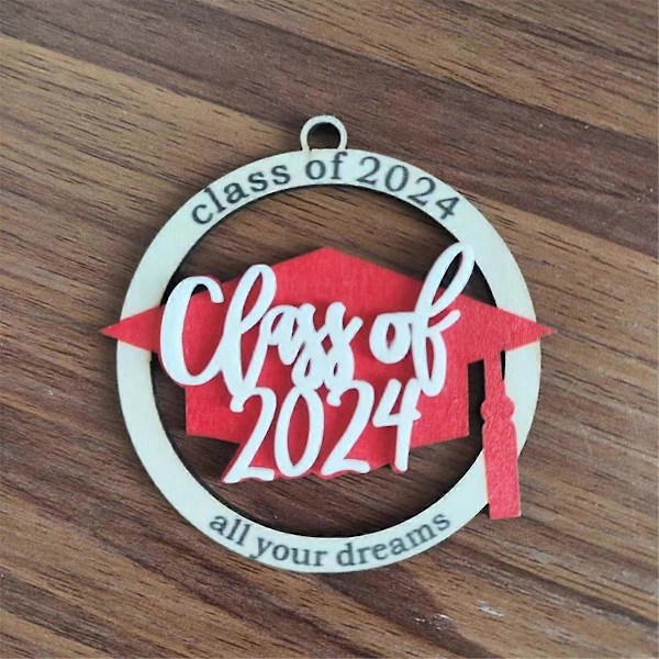 Personlig Graduation Navn Ornament, Klasse af 2024, Universitet, College Graduation, High School G
