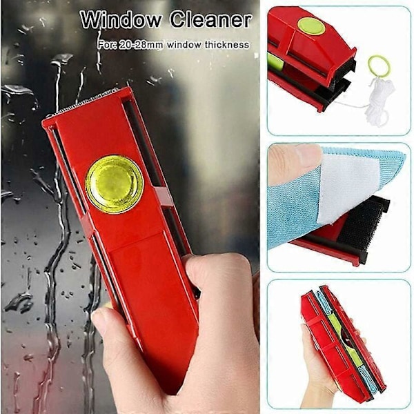 The Glider D3 Magnetisk Vindusvasker for enkeltlagsglass fra 20 til 28 mm tykkelse Magnetisk vindusvasker