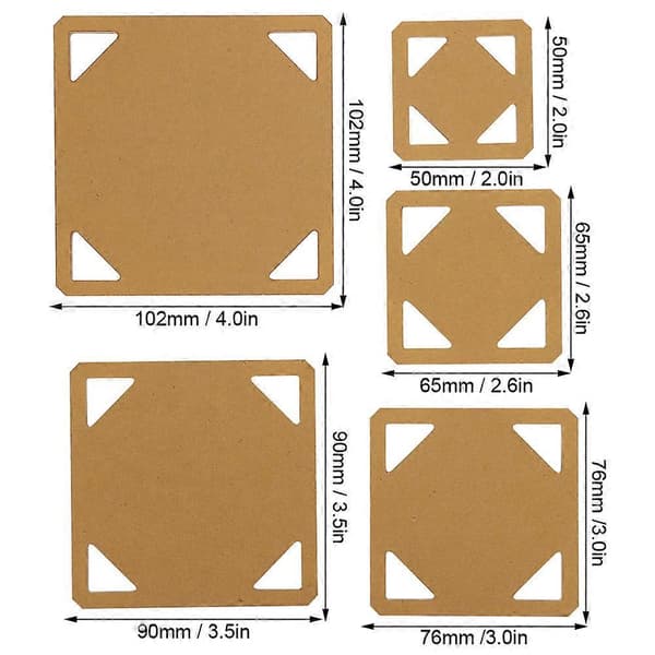 10 stk Akryl Stensil Mal Quilt Maler Patchwork Quilter DIY Verktøy Patchwork Maler