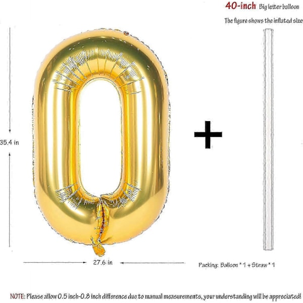 Bokstavballonger 100 cm Gigantisk Jumbo Helium Folie Mylar For Festdekorasjoner Gull H Nye Modeller Ny Modell