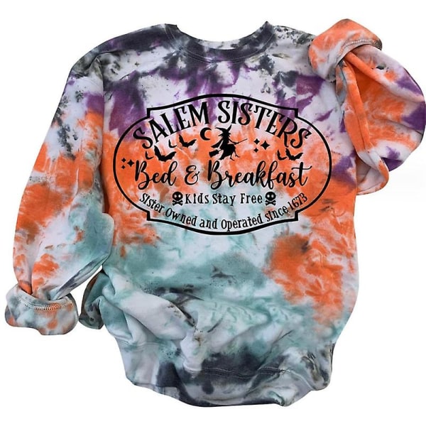 Halloween Sweatshirt Crewneck Pullover - Casual lösa långärmade toppar skjortor style 4 XXL