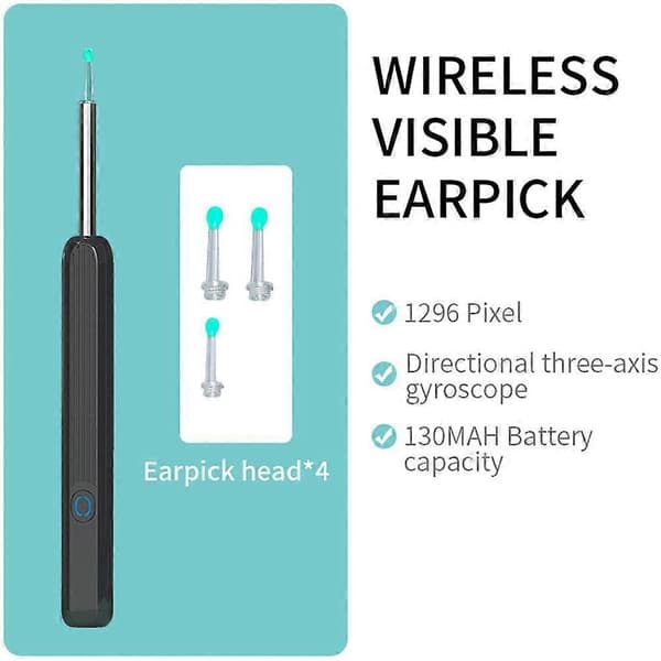 Replacement Ear Spoon Head Transparent Earwax Picker Smart Replacement