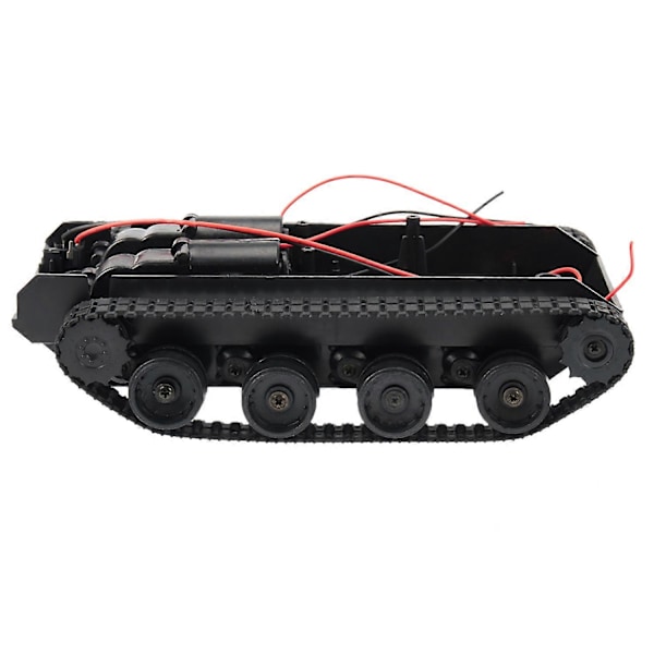 Rc Tank Smart Robot Tank Bil Chassis Kit Gummi Bælte Crawler Til 130 Motor Diy Robot Legetøj Til Børn