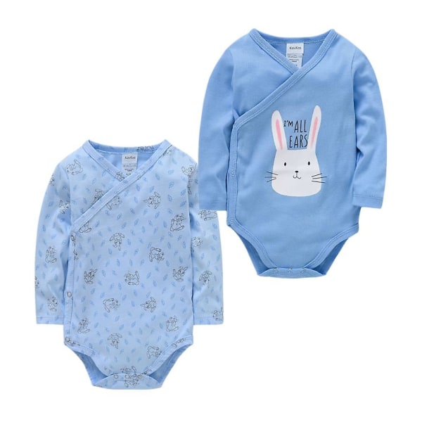 Beibei pyjamas ren bomull mjuk 0-12m baby 2/3/4 stycken Army Green 9-12M