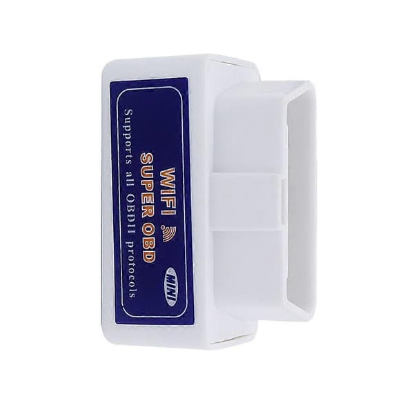 Mini Auto Code Reader Bluetooth-kompatibel PIC18F25K80 Dobbelt PCB Bilscanner OBD2 -327 1.5 BT/WIFI, Hvid