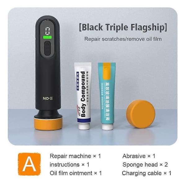 Trådløs bilpolerer USB-buffer sliper poleringsmaskinputer 3 med skiver varm 1set