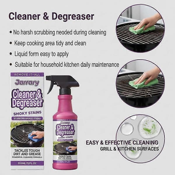BBQ Grillrens 355ml - Affedtningsspray til Ovn & Bageplader