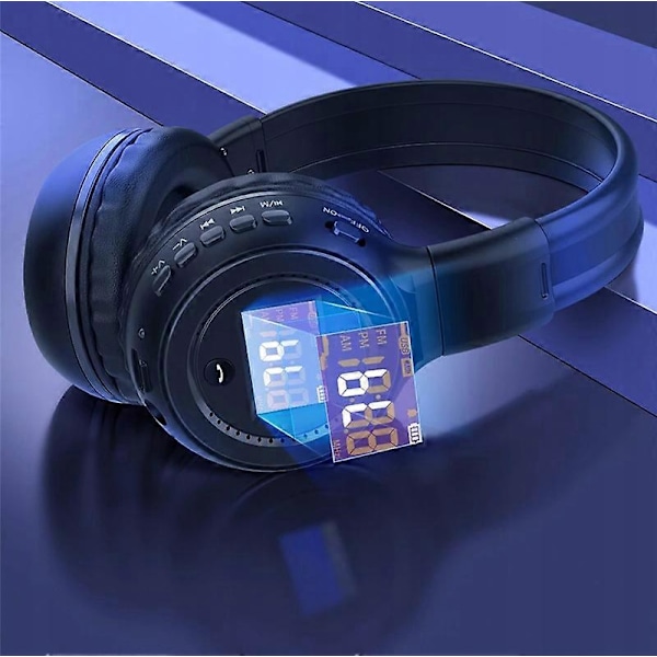Trådløse hodetelefoner Zealot B570 Radio Fm Lcd Bluetooth On-ear Mikrofon