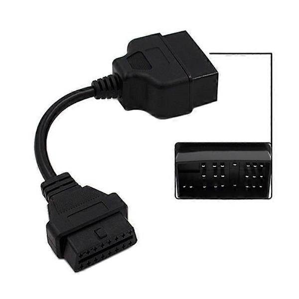 Adapterkabel för 22-stifts hona till 16-stifts hona för 22-stifts OBD II OBD Diagnostikkabel